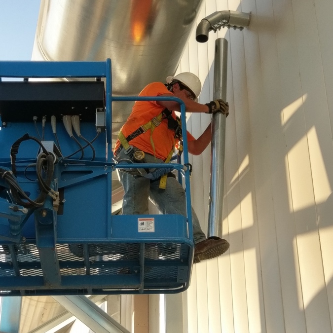 Installing Industrial Vacuum Tubing for A Carbon Fiber Manufacturer